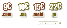 Registo de domínios .pt .com .eu .mobi