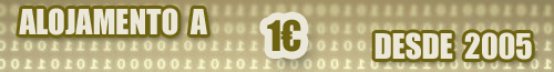 Alojamento Web a 1� desde 2005